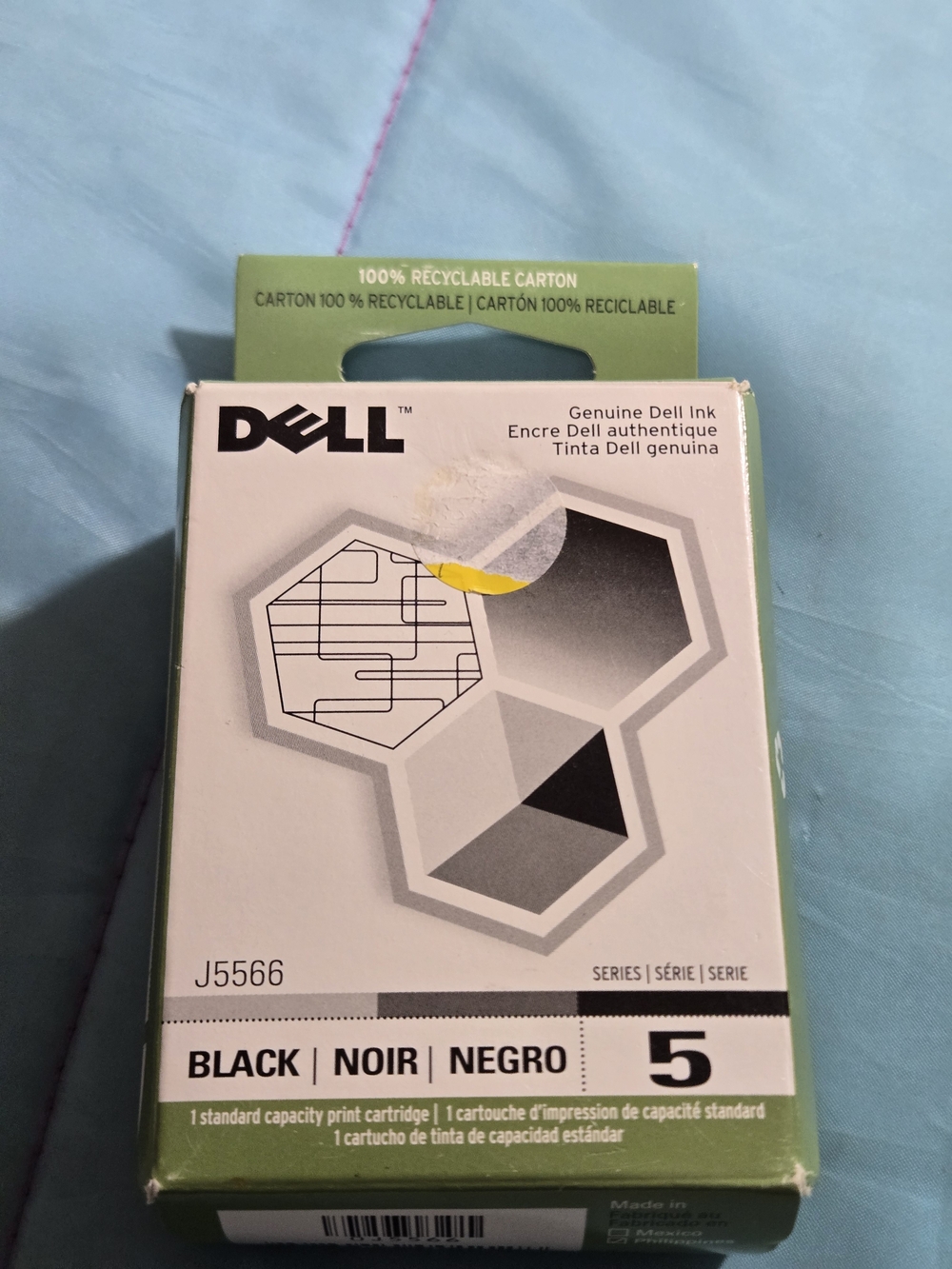 New in Sealed Box Genuine Dell Printer Ink Cartridge Black 21